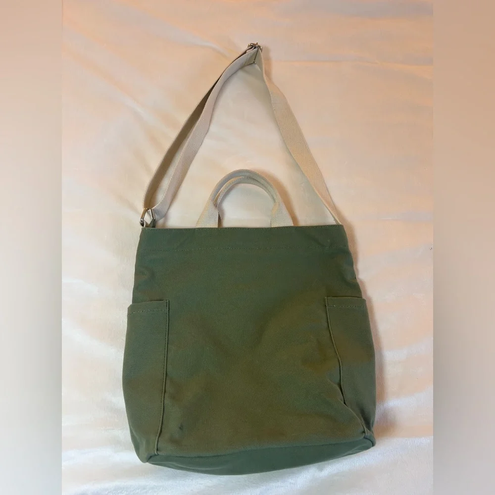 Lily Queen Canvas Bag Crossbody with Handles Olive Green‎